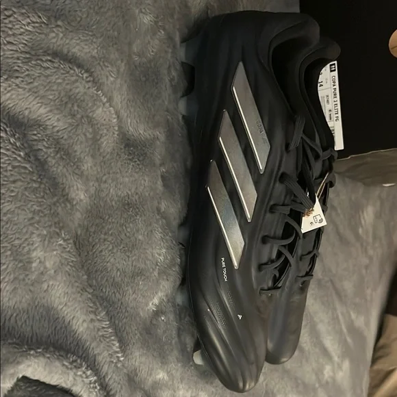 Adidas Men's (new size 13) Black Athletic Copa Pure 2 Elite FG Shoes - Picture 2 of 4